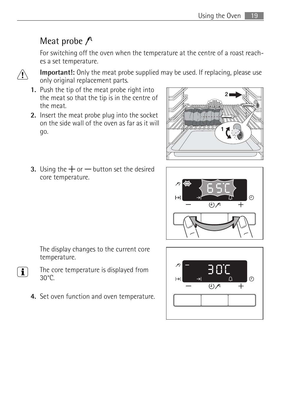 Meat probe | Electrolux E4431-5 User Manual | Page 19 / 68