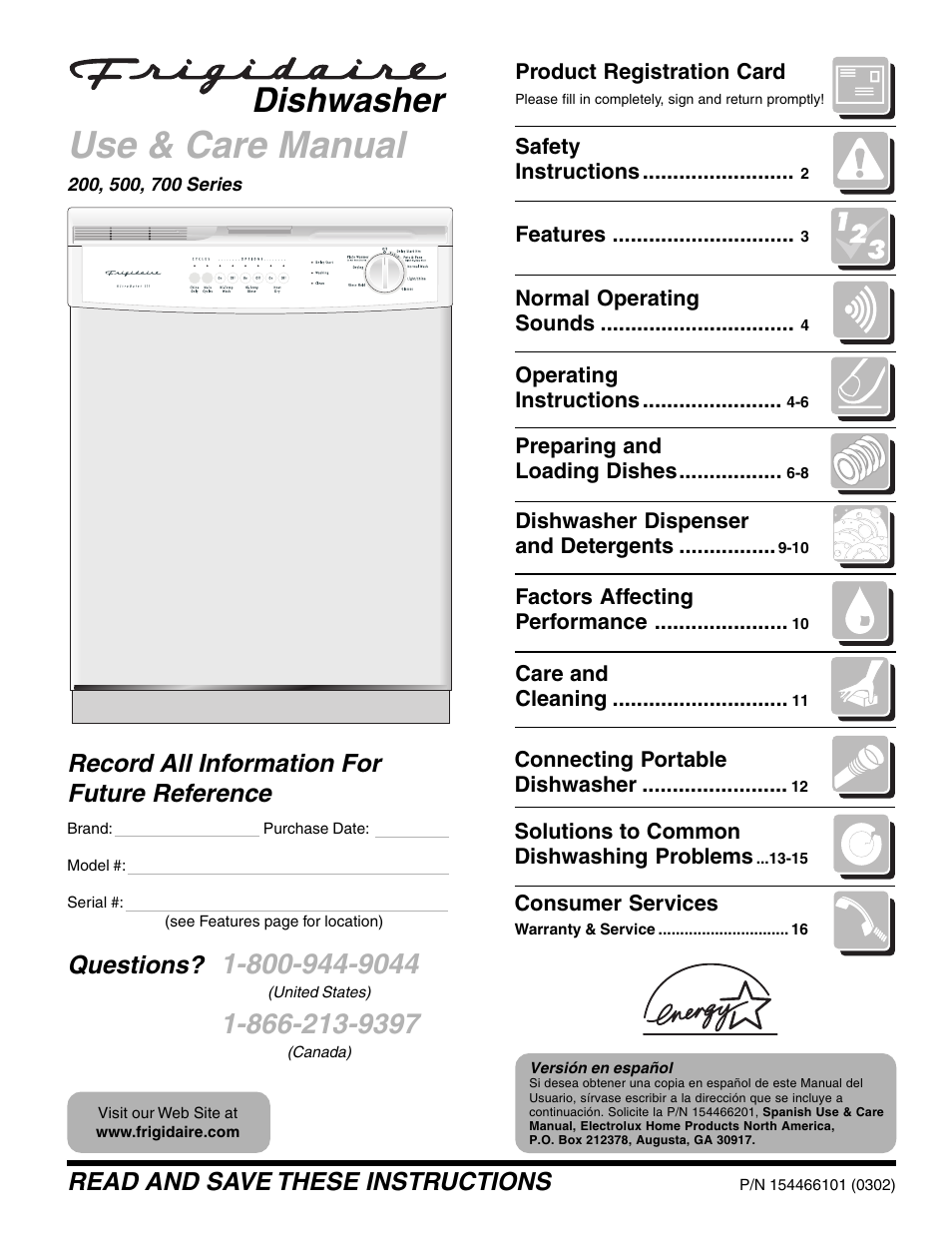 Electrolux 700 Series User Manual | 16 pages