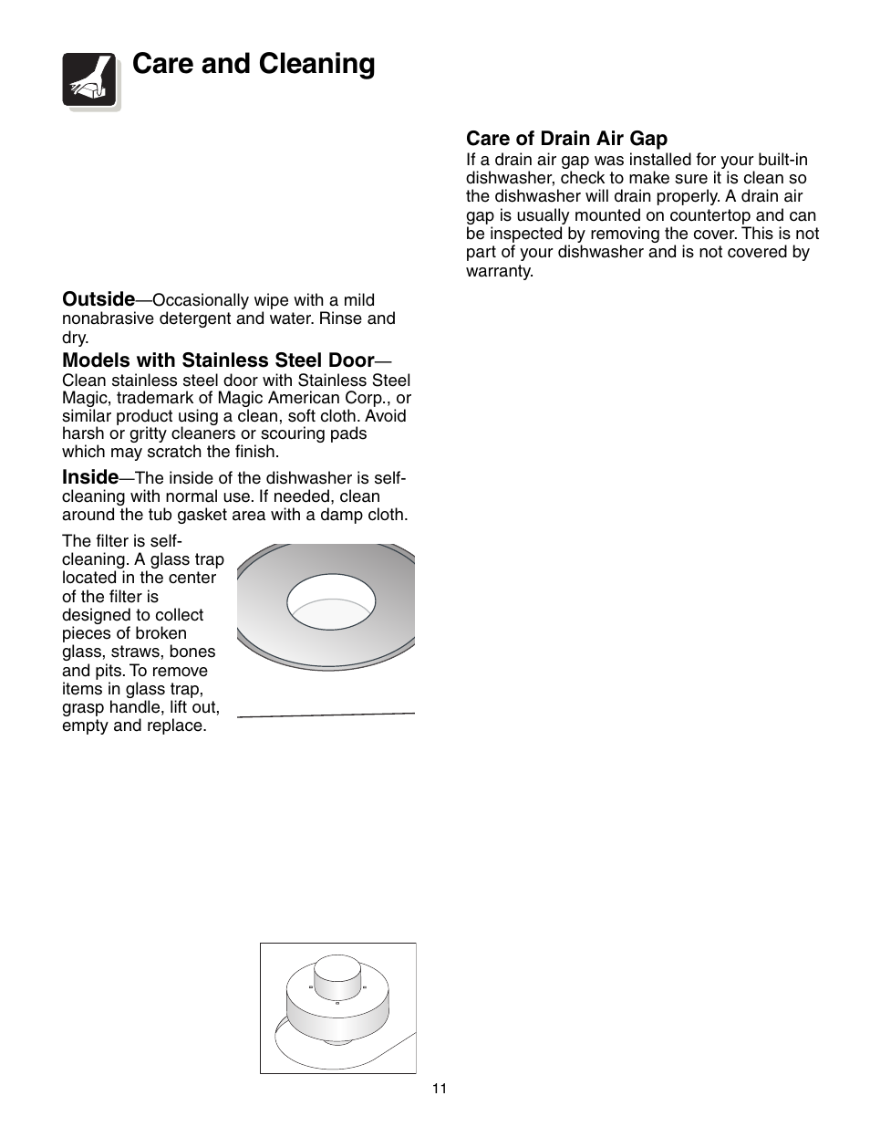 Care and cleaning | Electrolux 700 Series User Manual | Page 11 / 16
