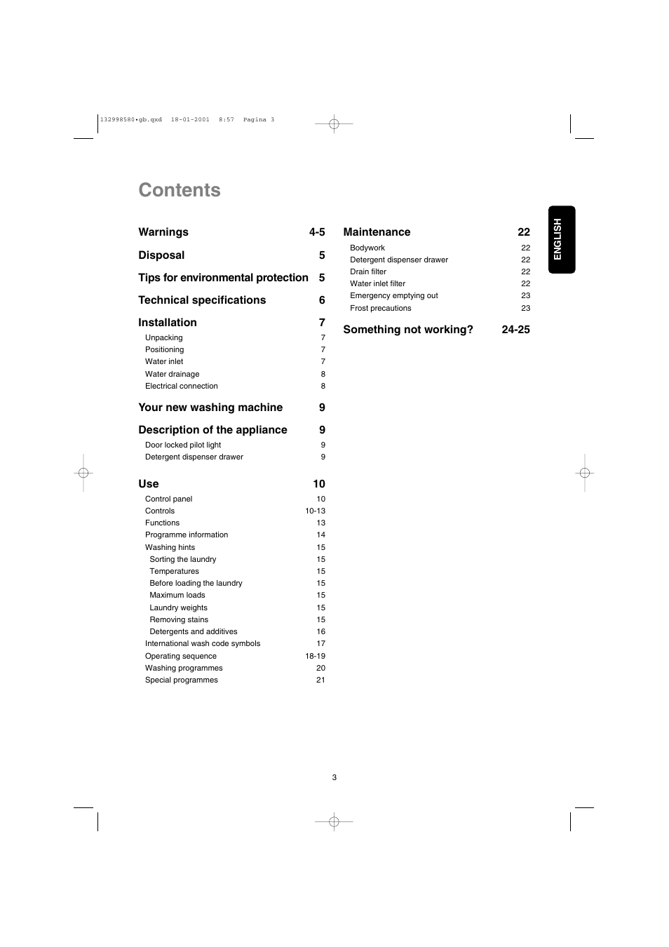 Electrolux EW 1677 F User Manual | Page 3 / 25