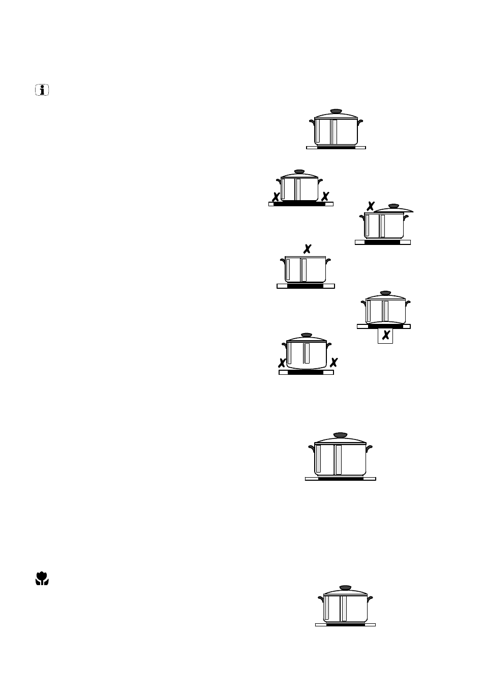 Application, charts, tips | Electrolux EHO 603 K User Manual | Page 8 / 20