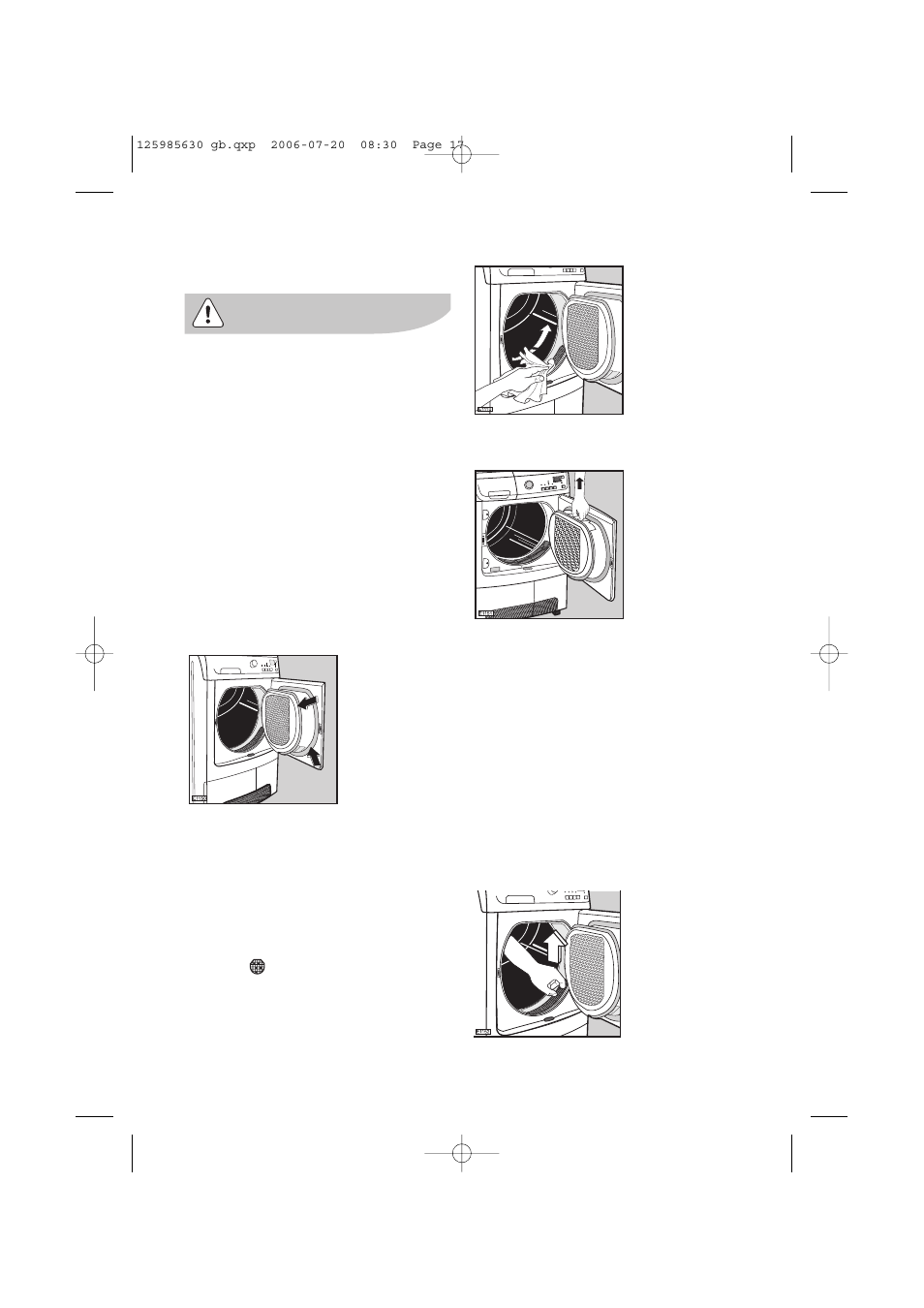 Care and cleaning | Electrolux EDC 77150W User Manual | Page 17 / 31