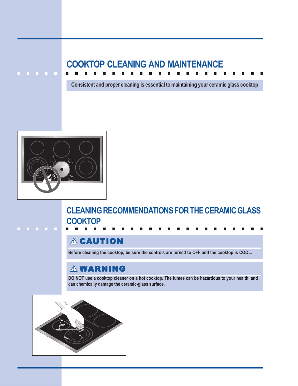 General care & cleaning, Cooktop cleaning and maintenance | Electrolux E36EC75HSS User Manual | Page 16 / 20