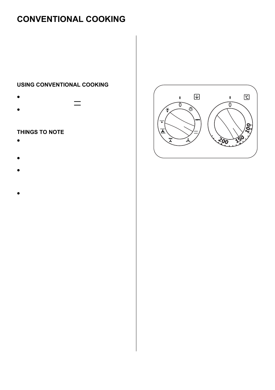 Conventional cooking | Electrolux D77000GF User Manual | Page 19 / 44