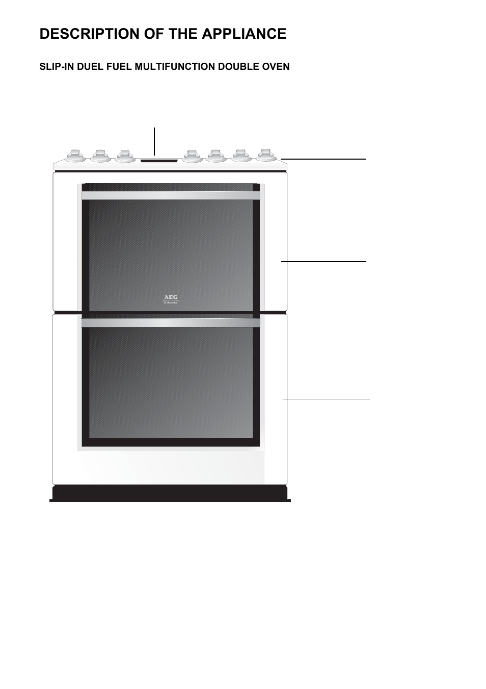 Description of the appliance | Electrolux D77000GF User Manual | Page 4 / 44