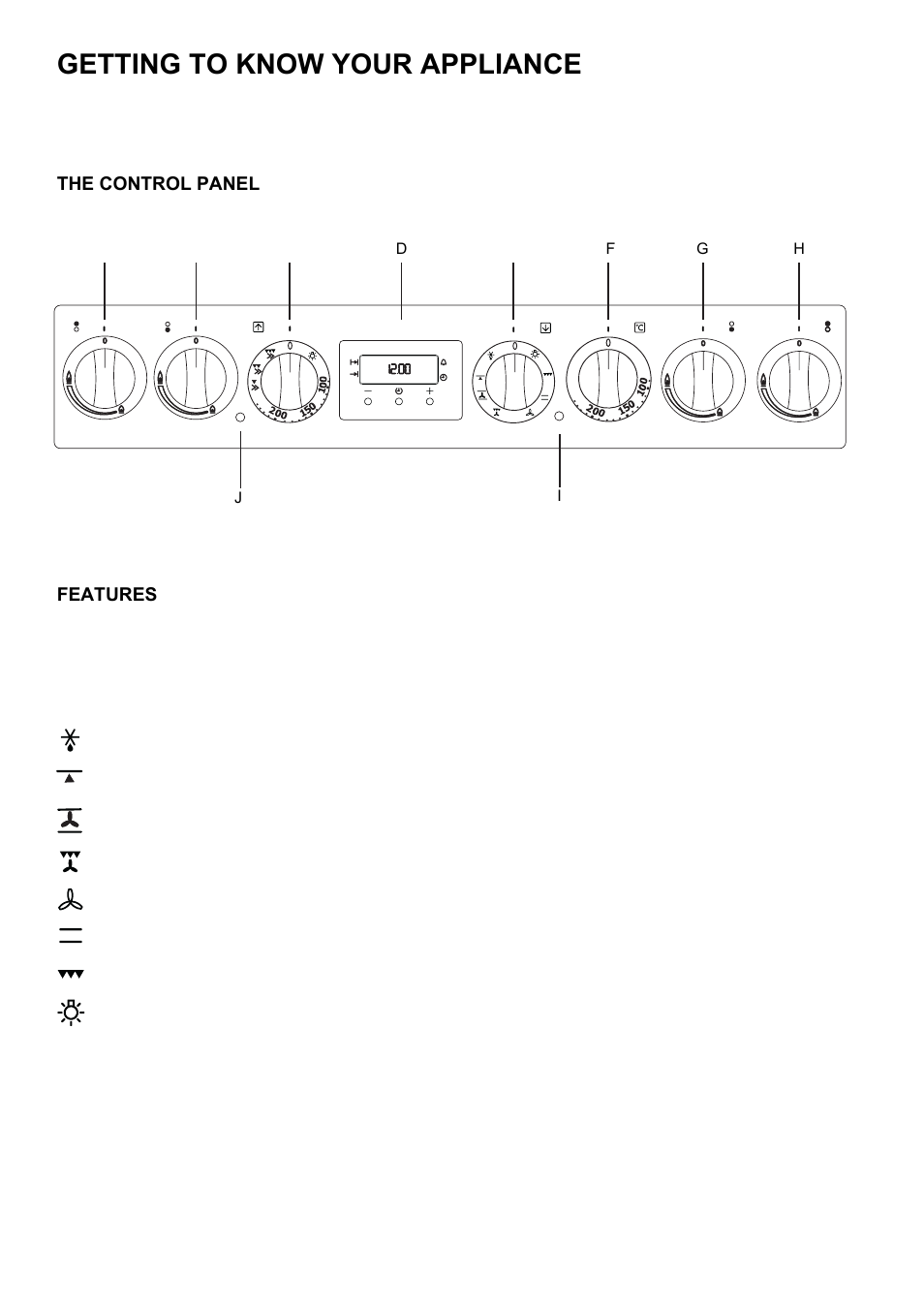 Getting to know your appliance | Electrolux D77000GF User Manual | Page 5 / 44