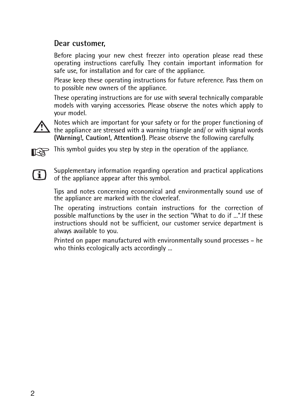 Electrolux 189 GT User Manual | Page 2 / 24