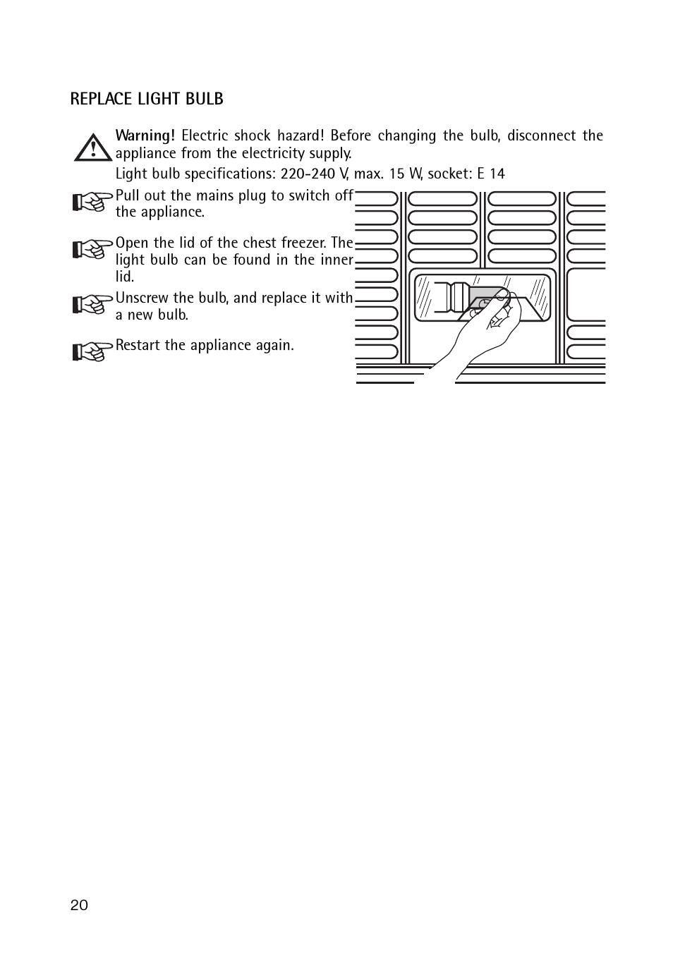 Electrolux 189 GT User Manual | Page 20 / 24