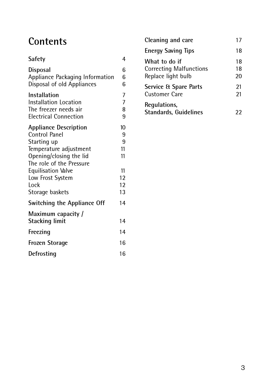Electrolux 189 GT User Manual | Page 3 / 24