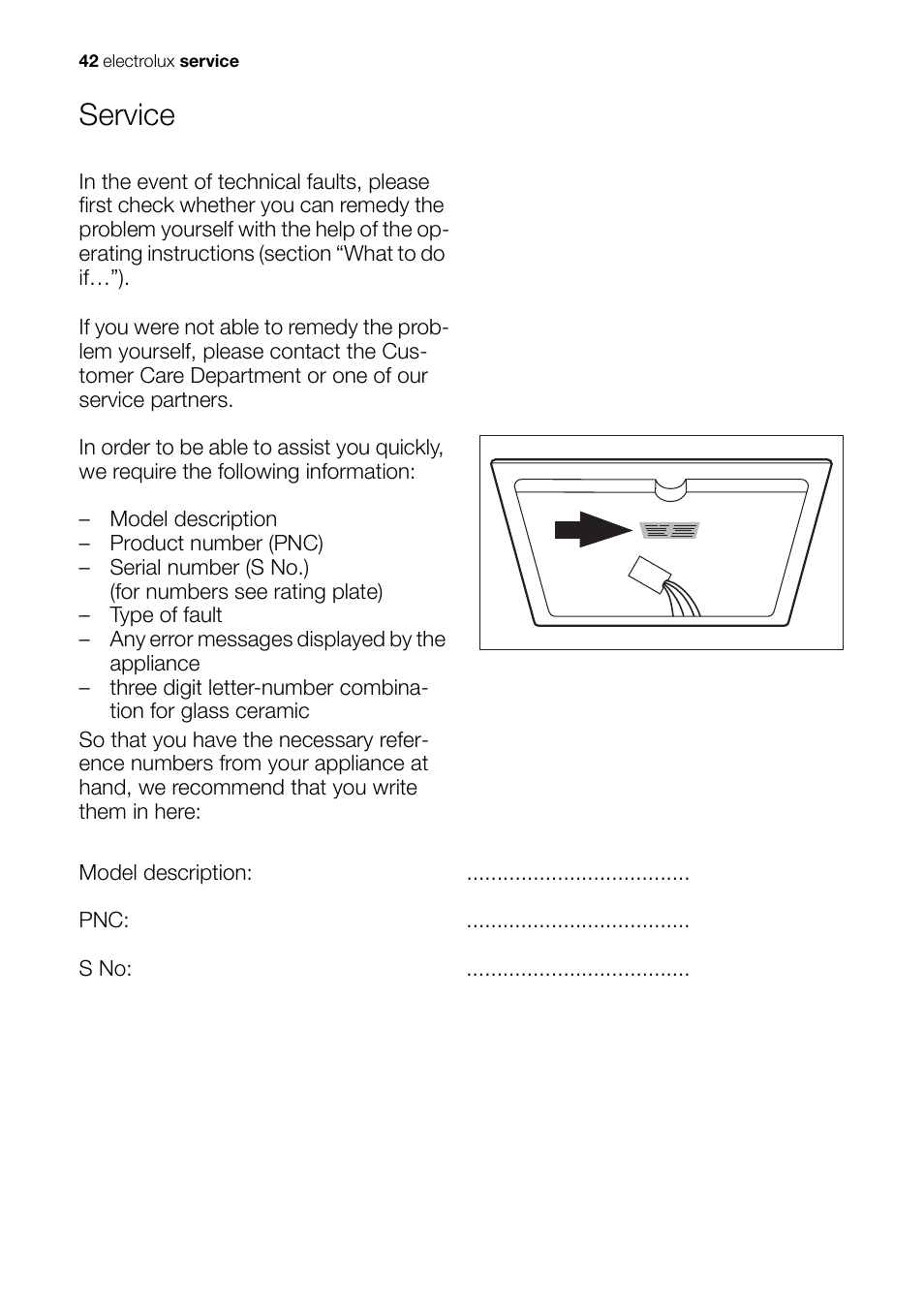 Service | Electrolux EHS 36020 U User Manual | Page 42 / 44