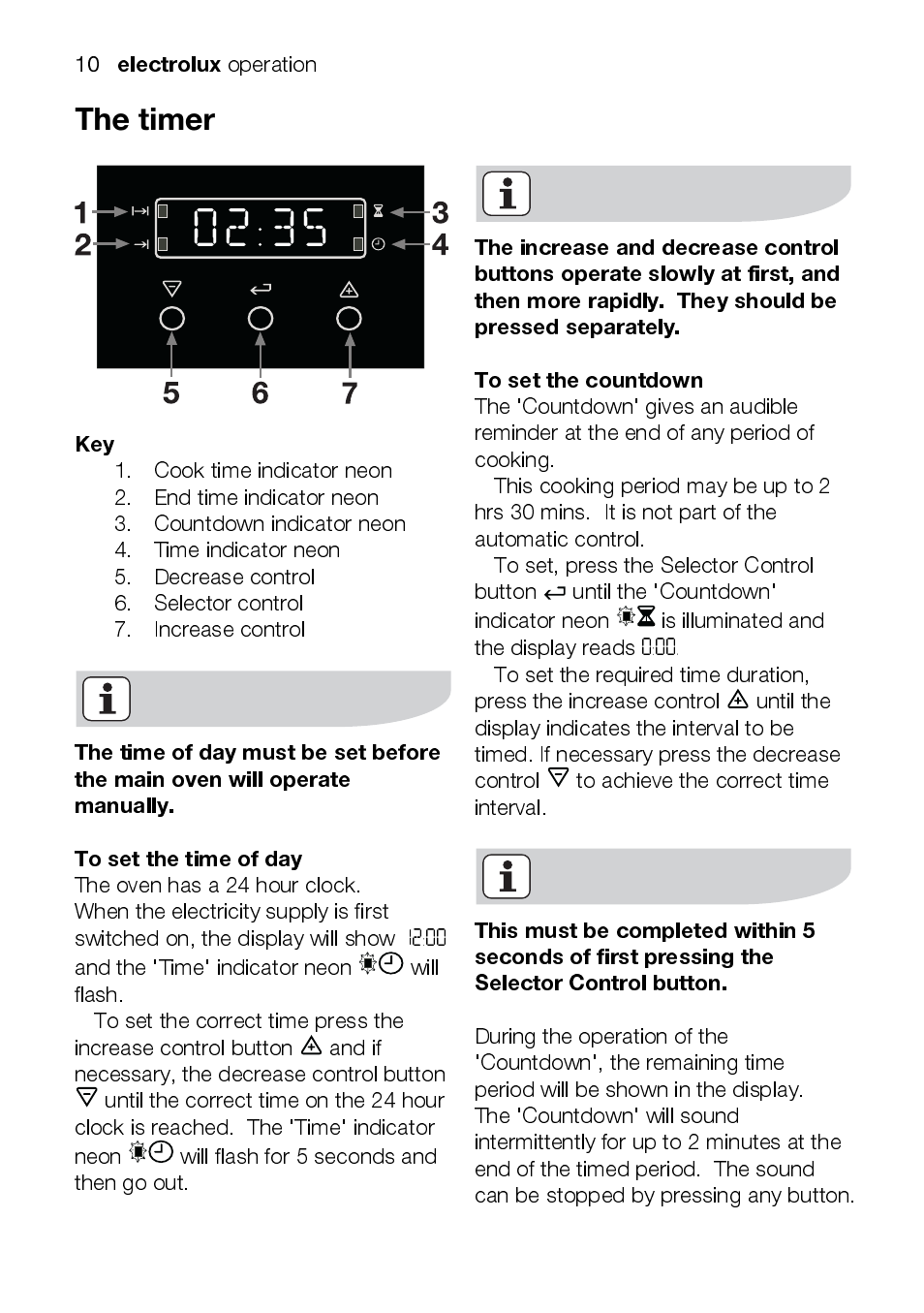 Electrolux EKC5045 User Manual | Page 10 / 44