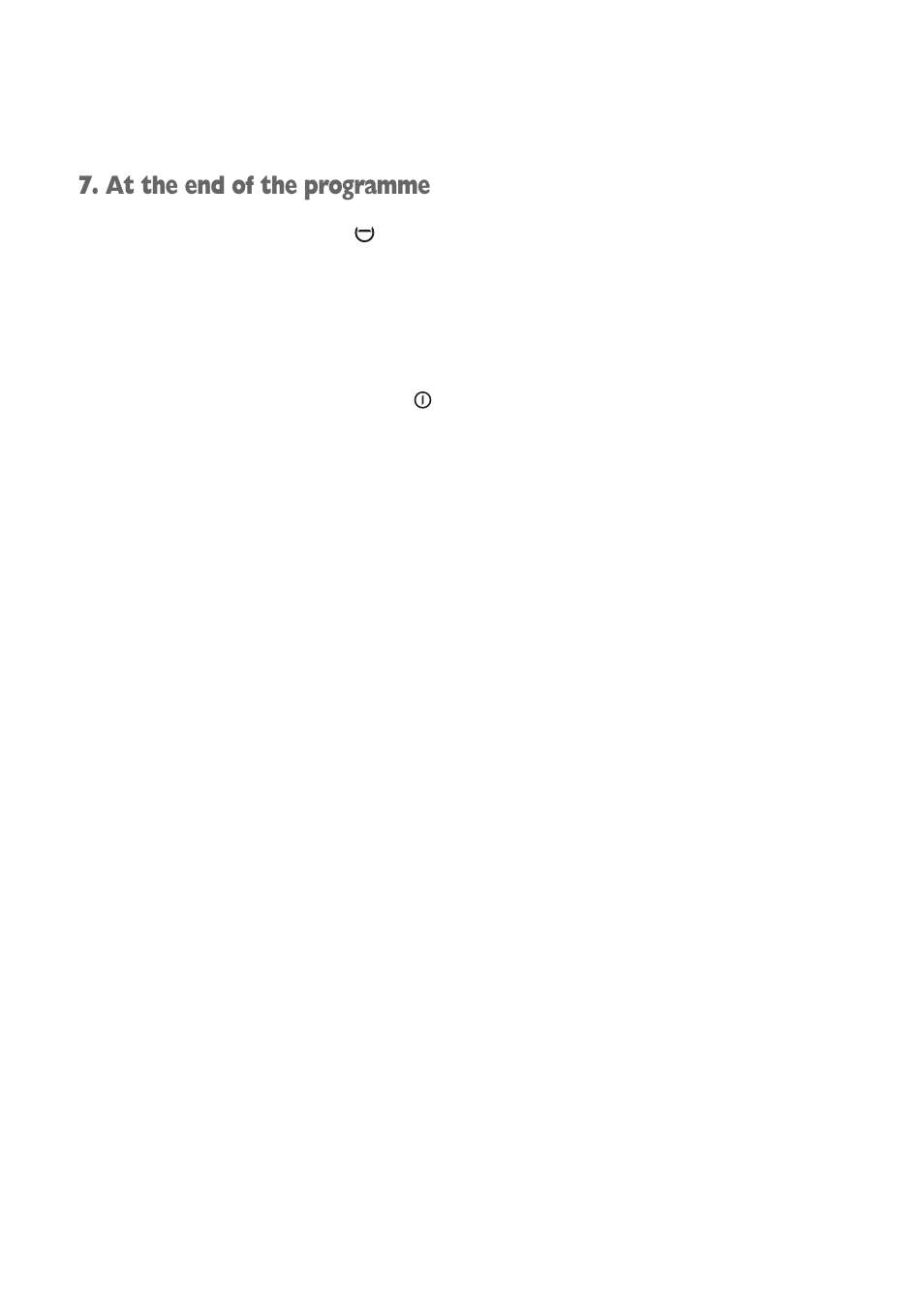 At the end of the programme | Electrolux FWM 1010 User Manual | Page 10 / 28