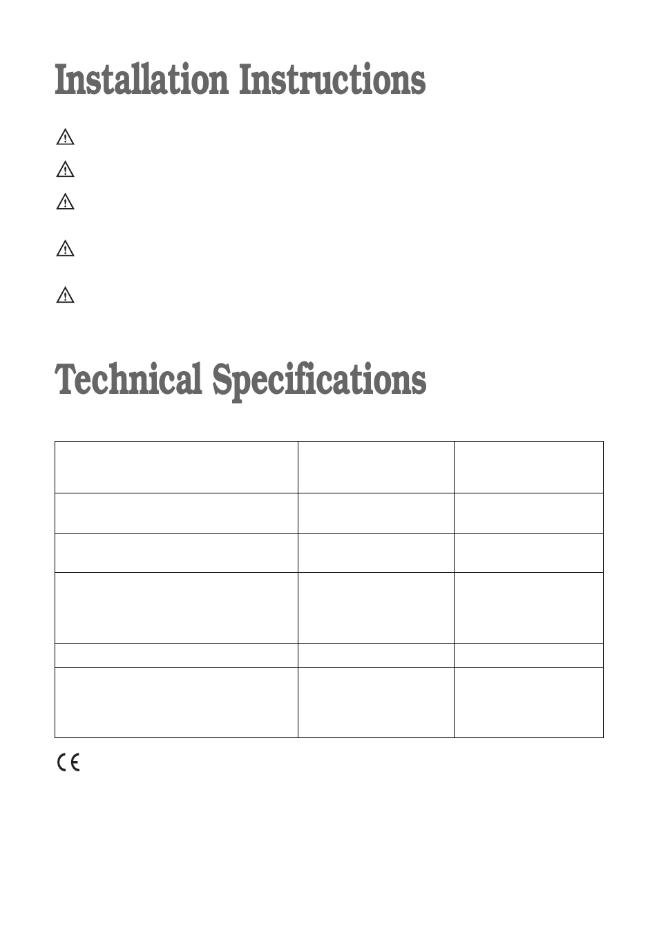 Installation instructions technical specifications | Electrolux FWM 1010 User Manual | Page 21 / 28