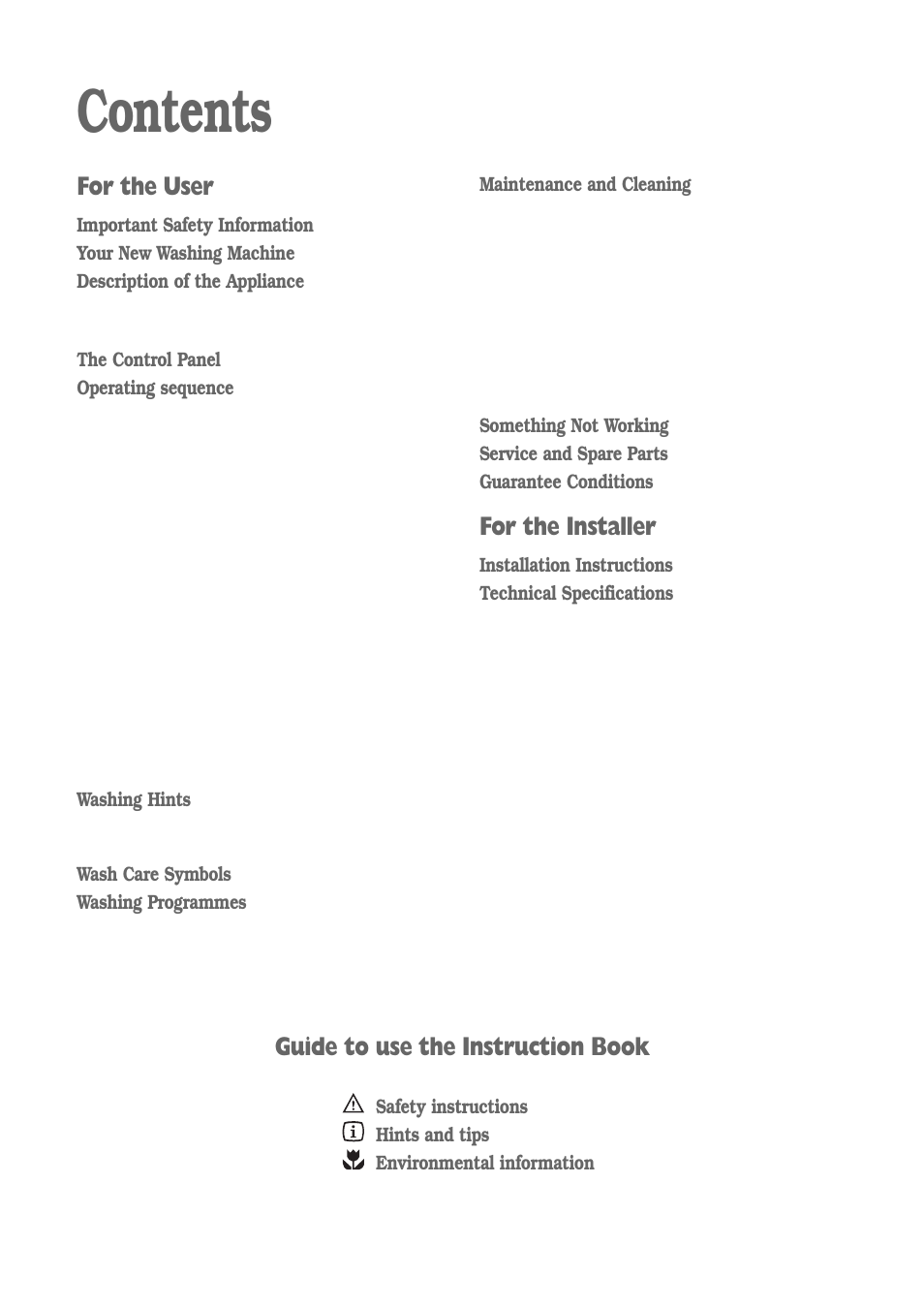 Electrolux FWM 1010 User Manual | Page 3 / 28