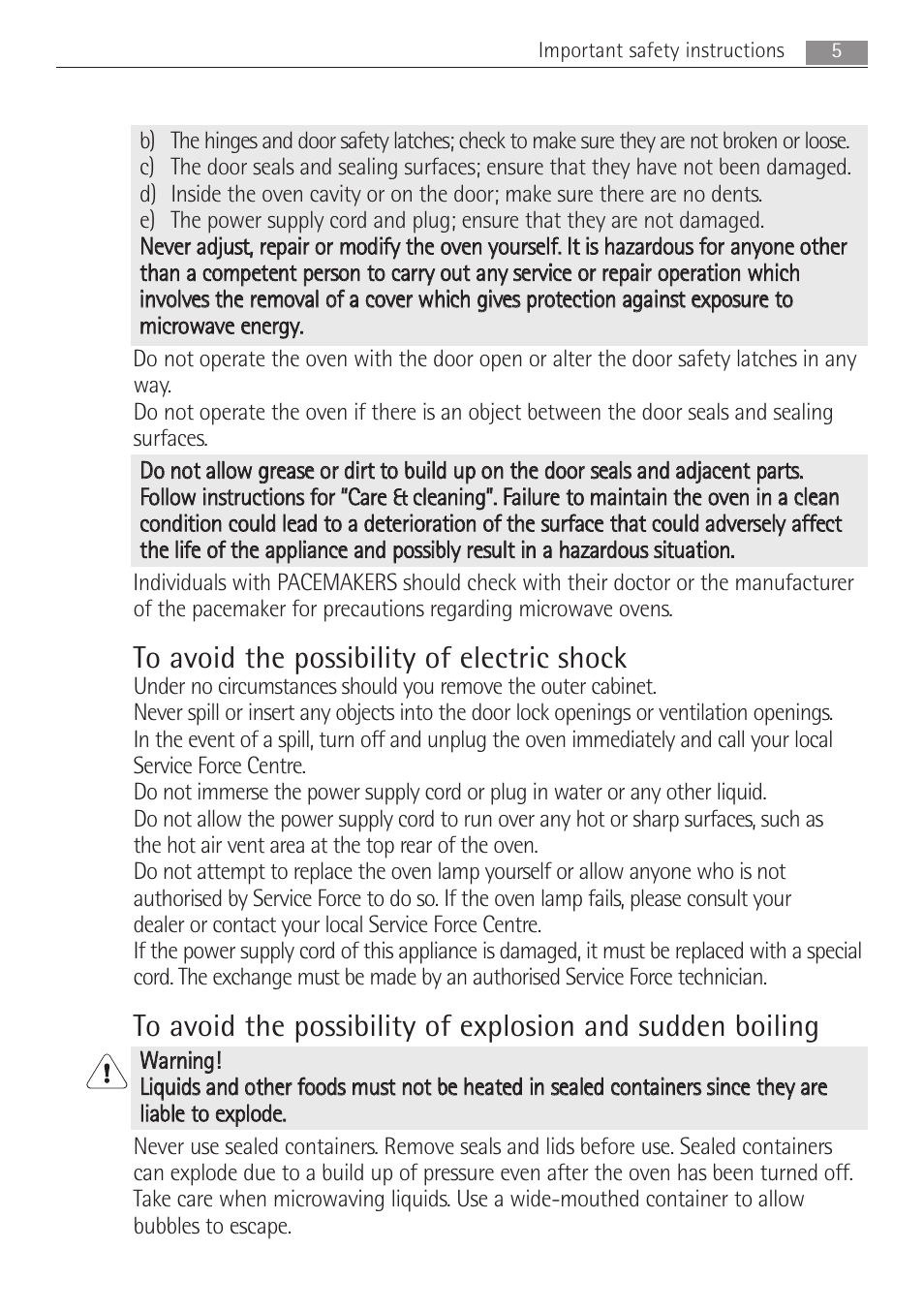 Electrolux MCD1762E User Manual | Page 5 / 44