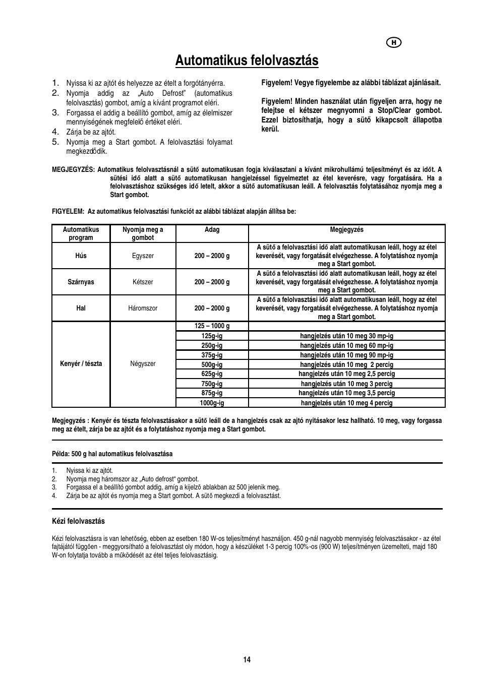 Automatikus felolvasztás | Electrolux EMS20402 User Manual | Page 100 / 284