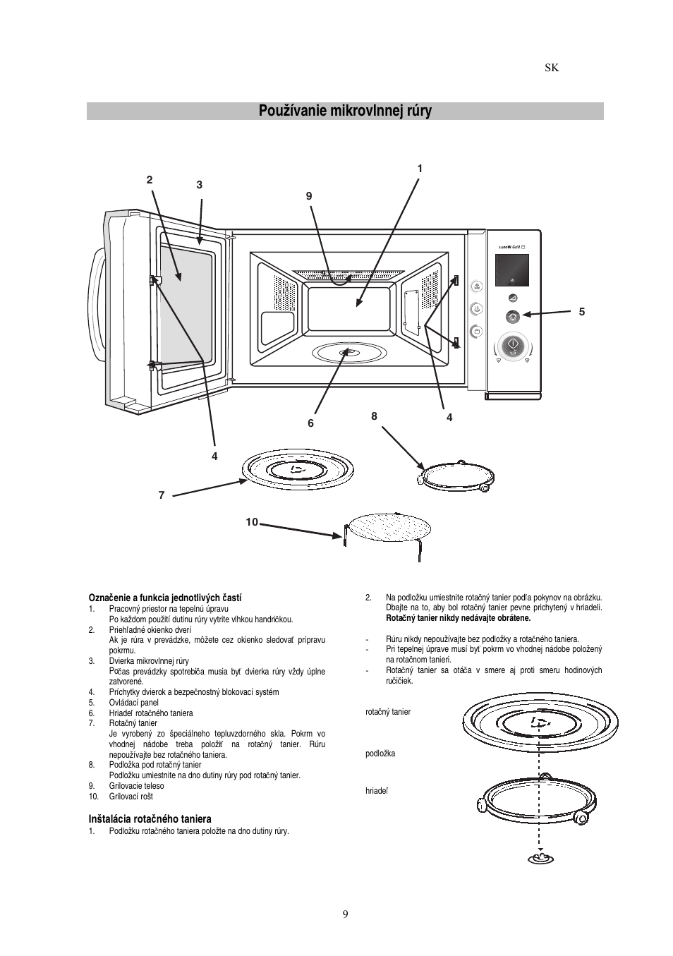 Používanie mikrovlnnej rúry | Electrolux EMS20402 User Manual | Page 135 / 284
