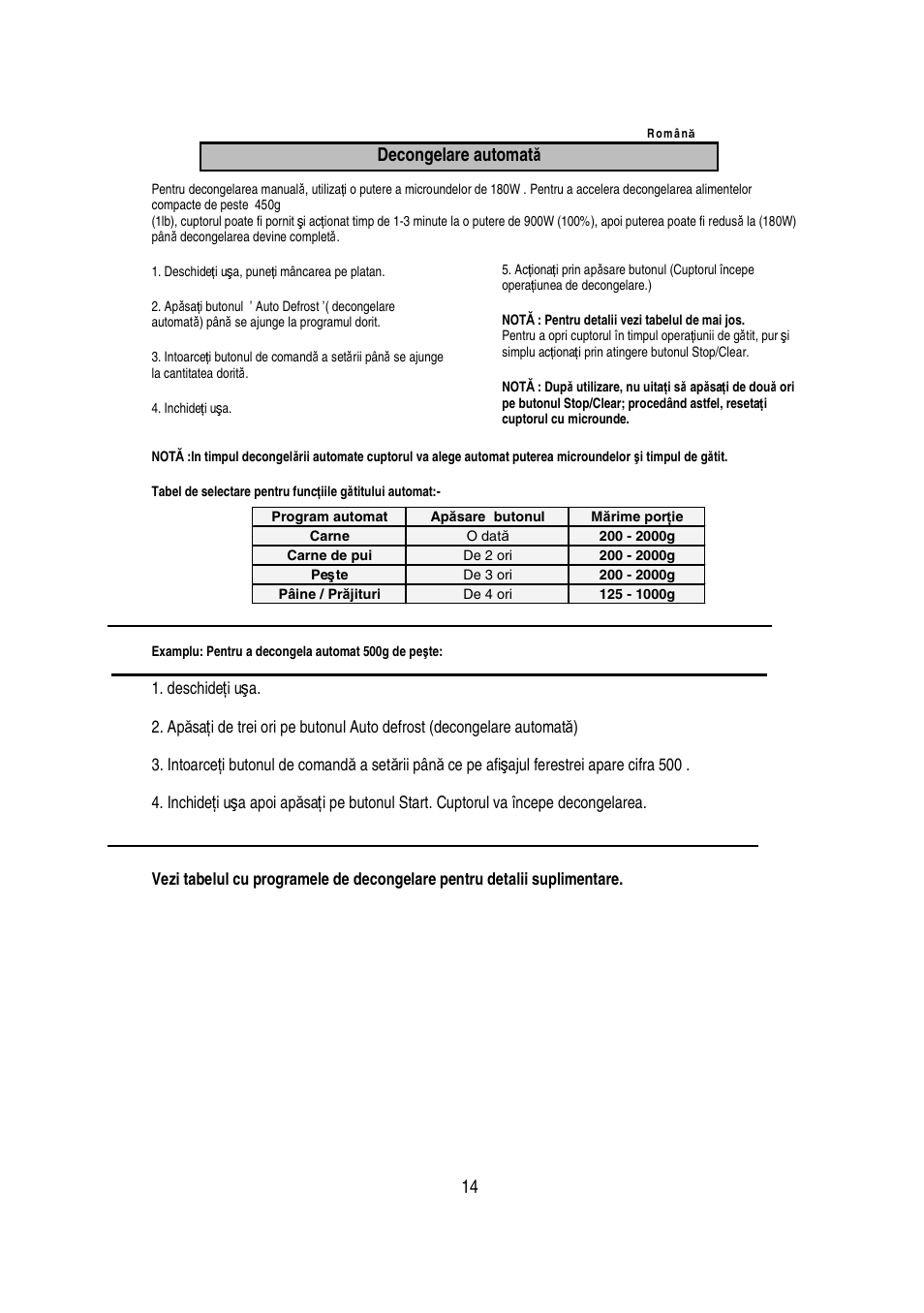 Decongelare automat ă | Electrolux EMS20402 User Manual | Page 179 / 284