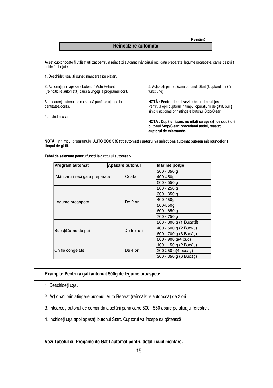 Reînc ă lzire automat ă | Electrolux EMS20402 User Manual | Page 180 / 284