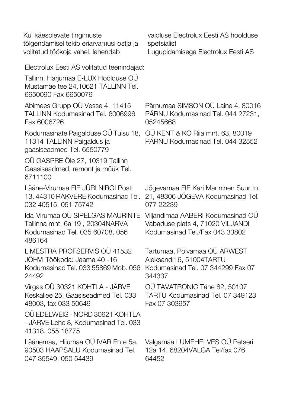 Electrolux EMS20402 User Manual | Page 234 / 284