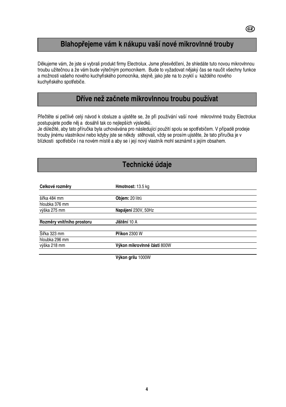 Electrolux EMS20402 User Manual | Page 68 / 284