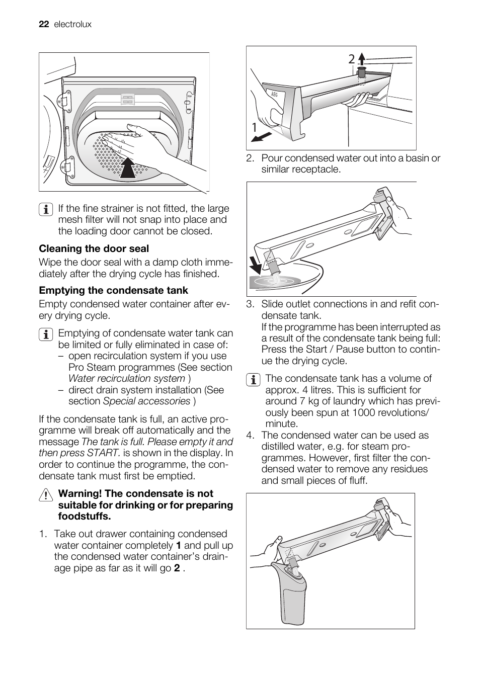 Electrolux PRO STEAM TK SL5 E User Manual | Page 22 / 32
