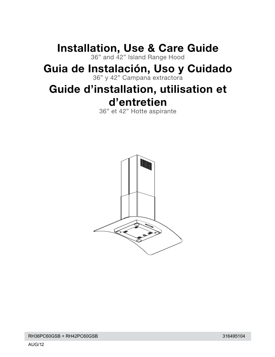 Electrolux RH42PC60GS User Manual | 21 pages