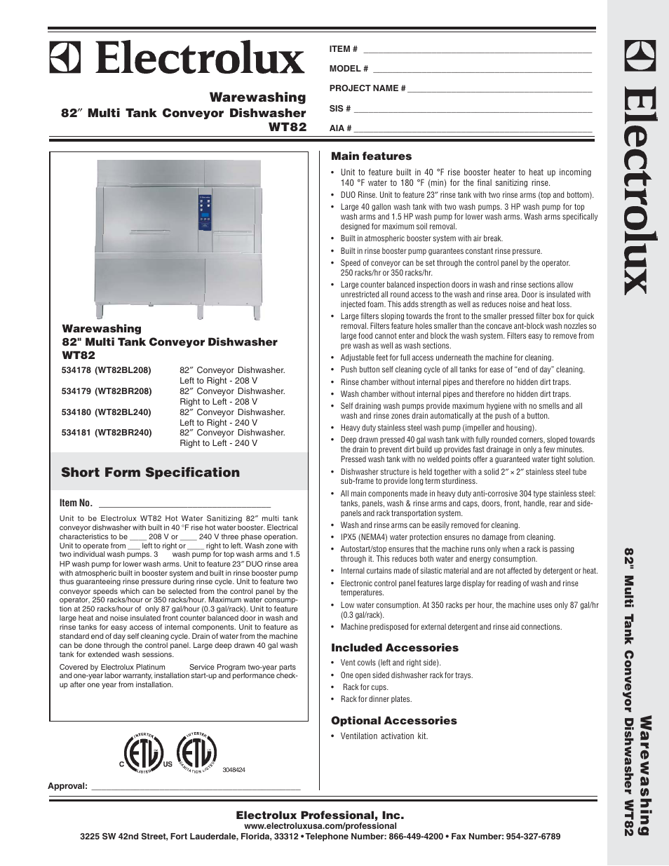 Electrolux 534180 User Manual | 5 pages