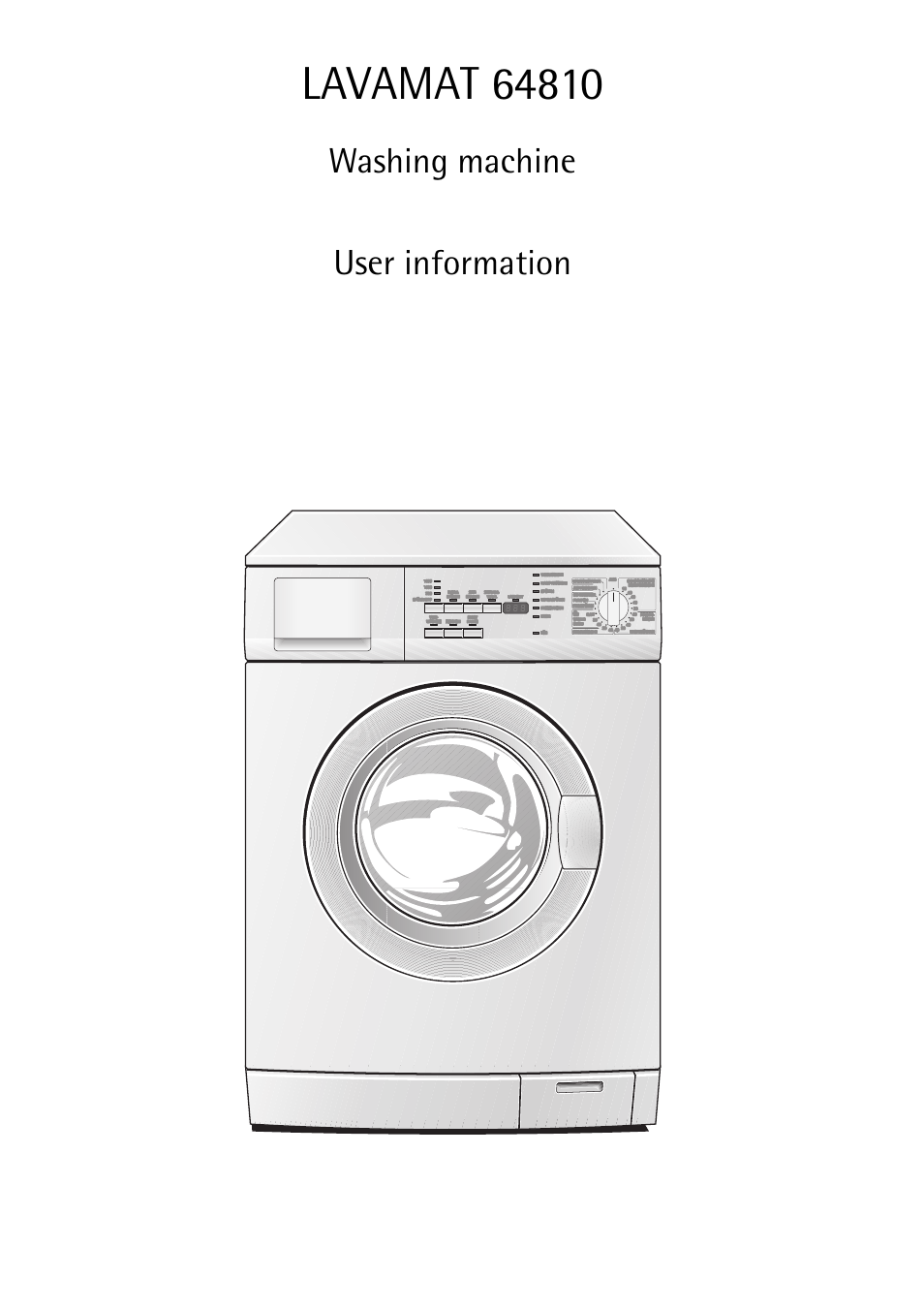 Electrolux LAVAMAT 64810 User Manual | 40 pages