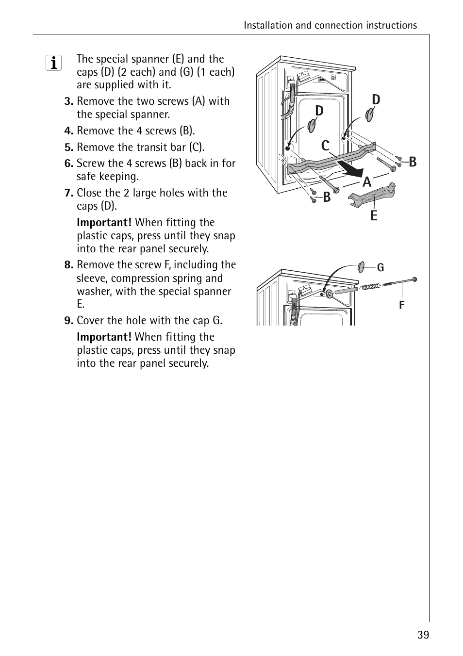 Electrolux 76639 User Manual | Page 39 / 52