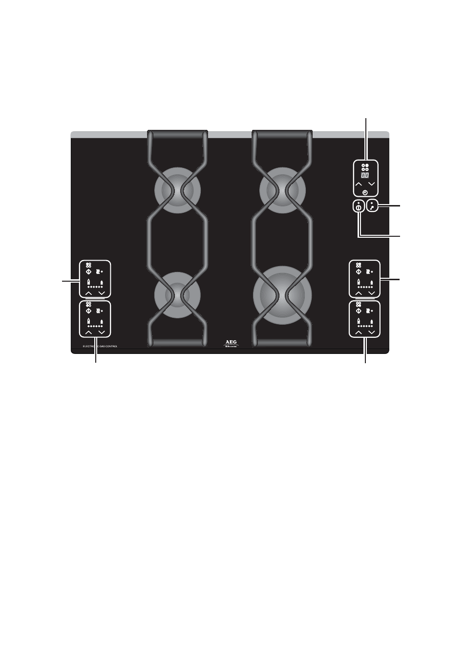 Description of the hob | Electrolux 79902G User Manual | Page 6 / 44