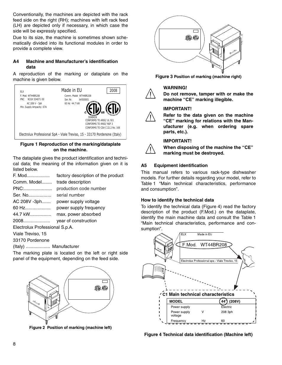 Figure 3, Made in eu | Electrolux 534074 User Manual | Page 6 / 40