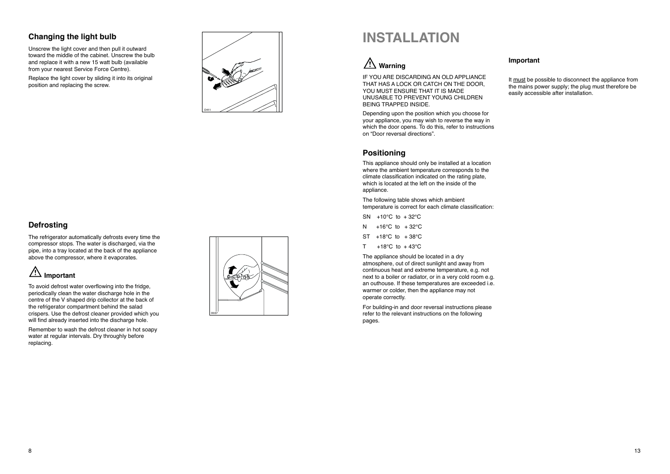 Installation | Electrolux ZI9235 User Manual | Page 8 / 20