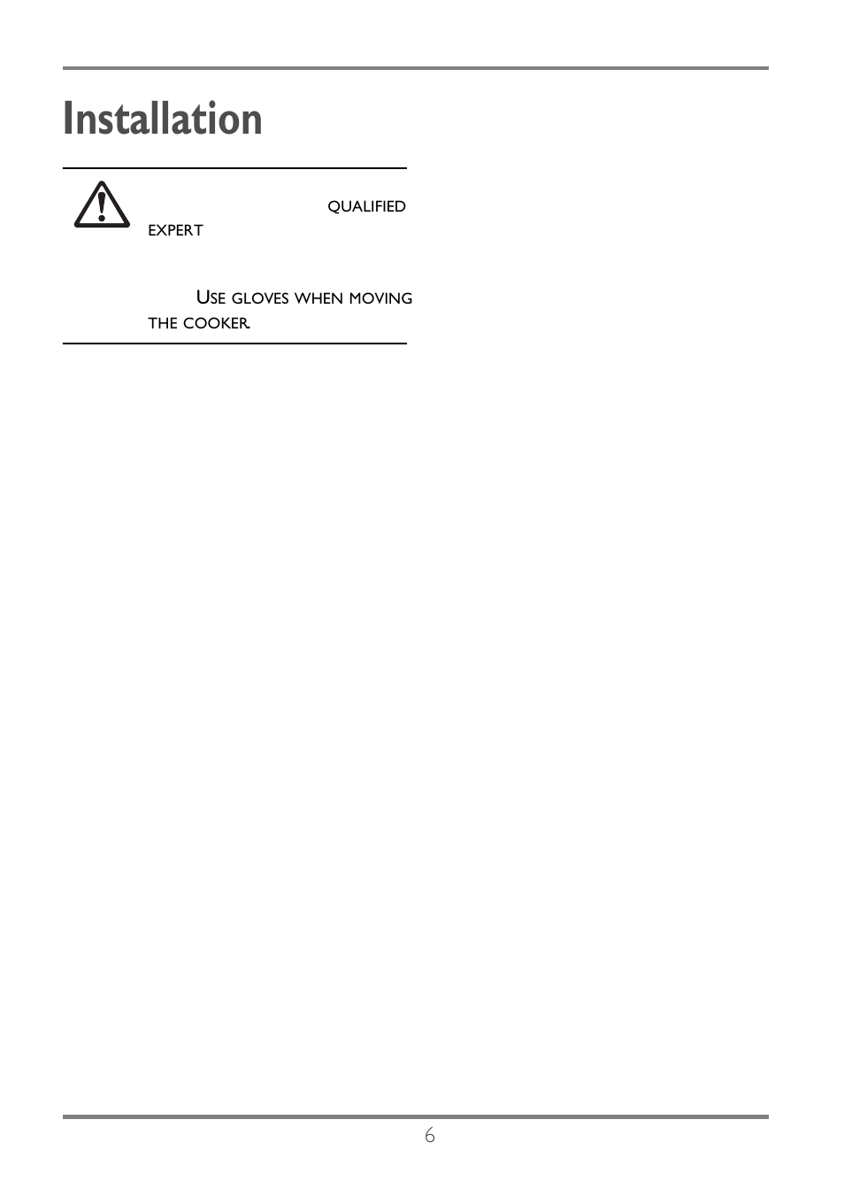 Installation | Electrolux EKC60752 User Manual | Page 7 / 72