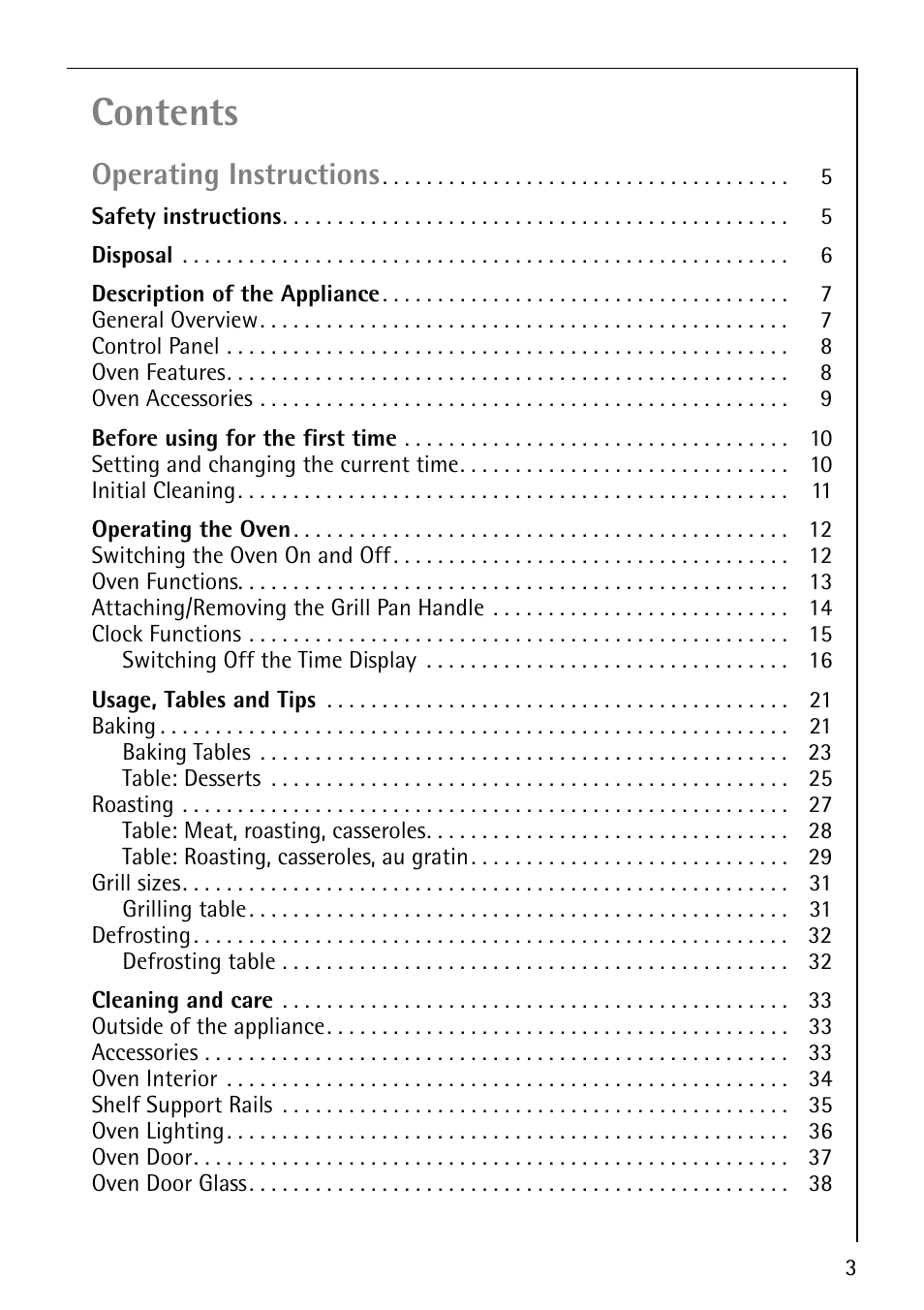 Electrolux B3101-4 User Manual | Page 3 / 48