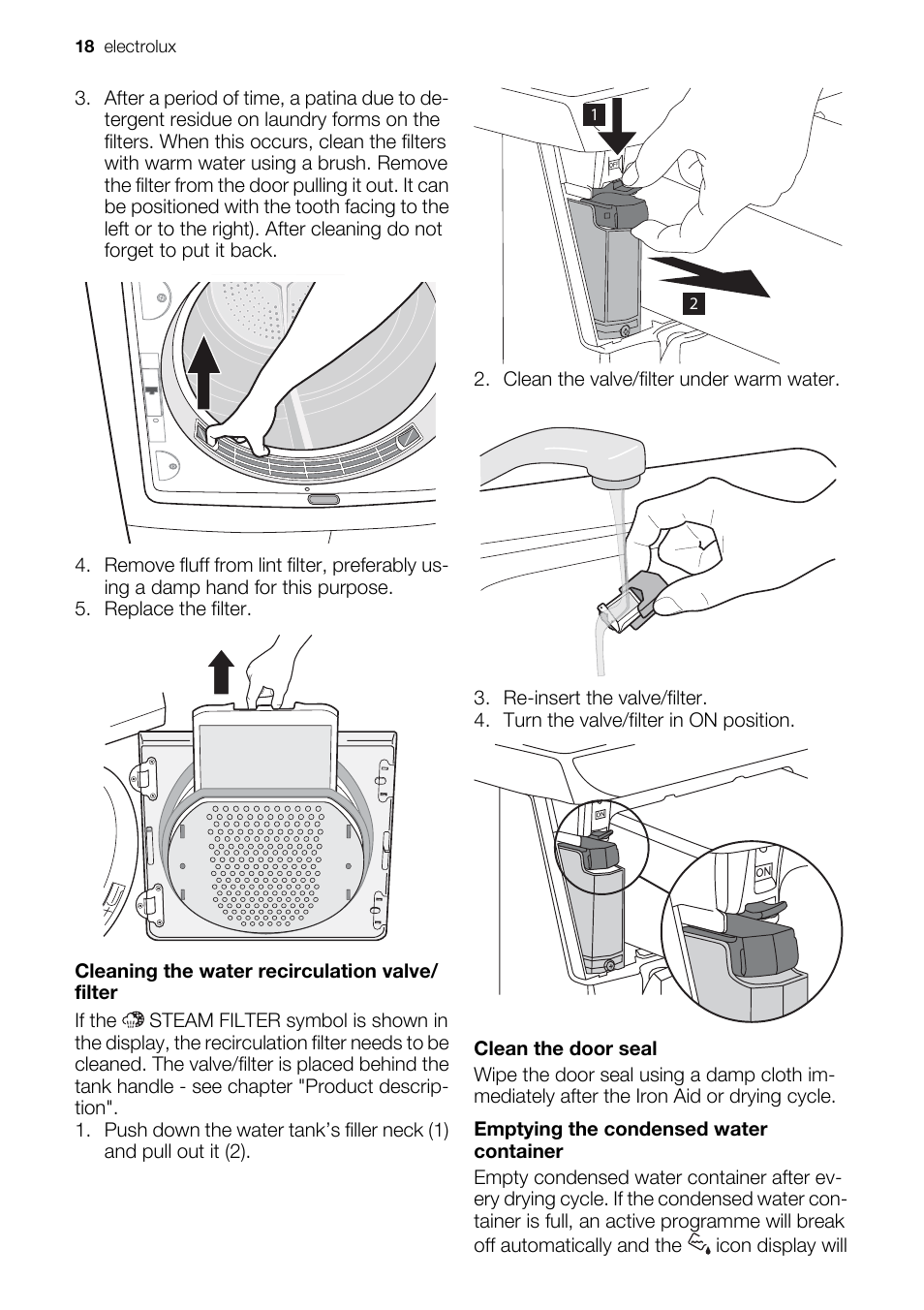 Electrolux EDI97170W User Manual | Page 18 / 28