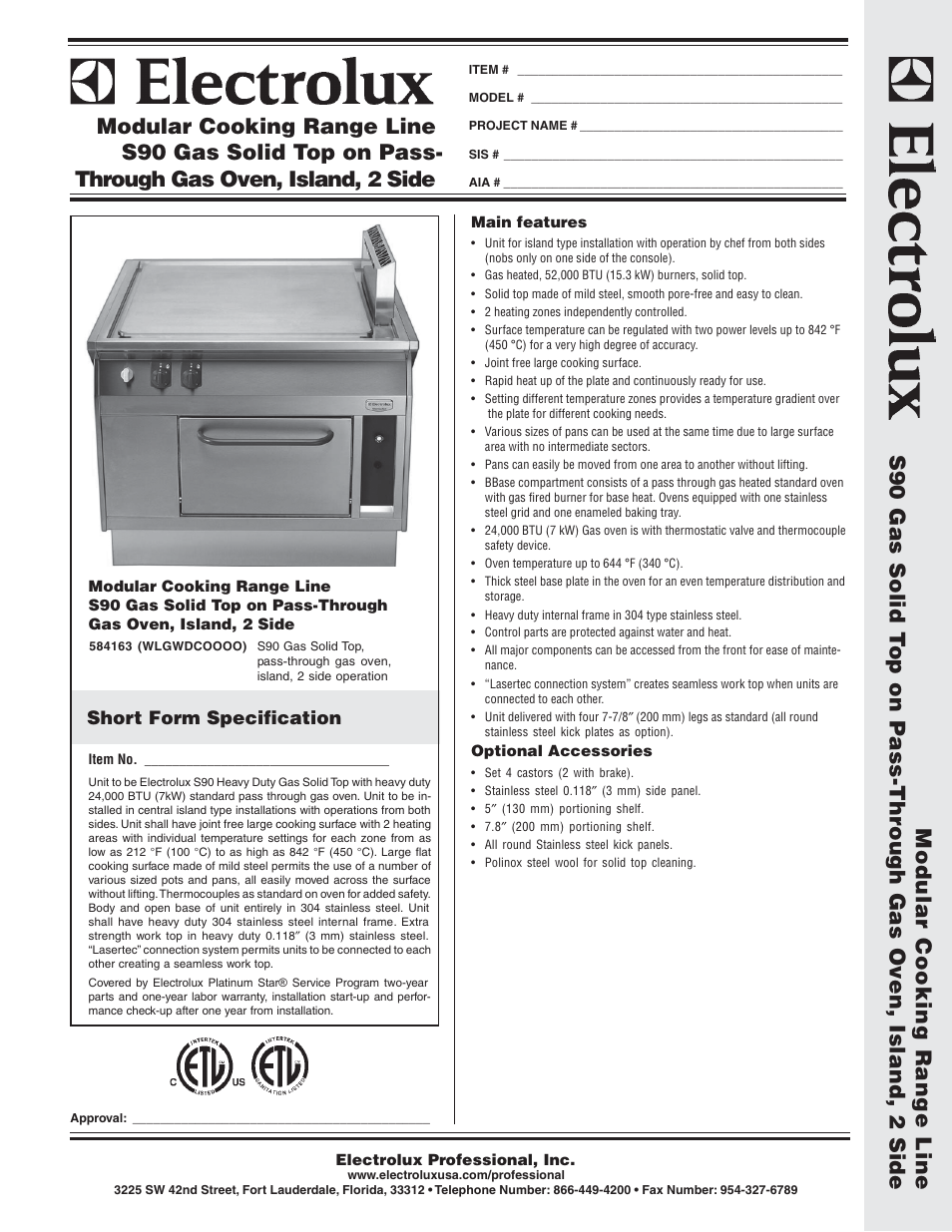 Electrolux 584163 User Manual | 2 pages