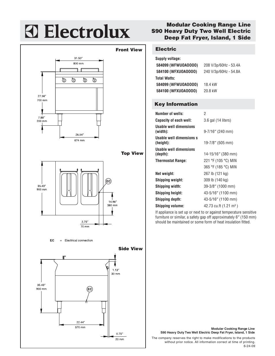 Electrolux WFWUOAOOOO User Manual | Page 2 / 2