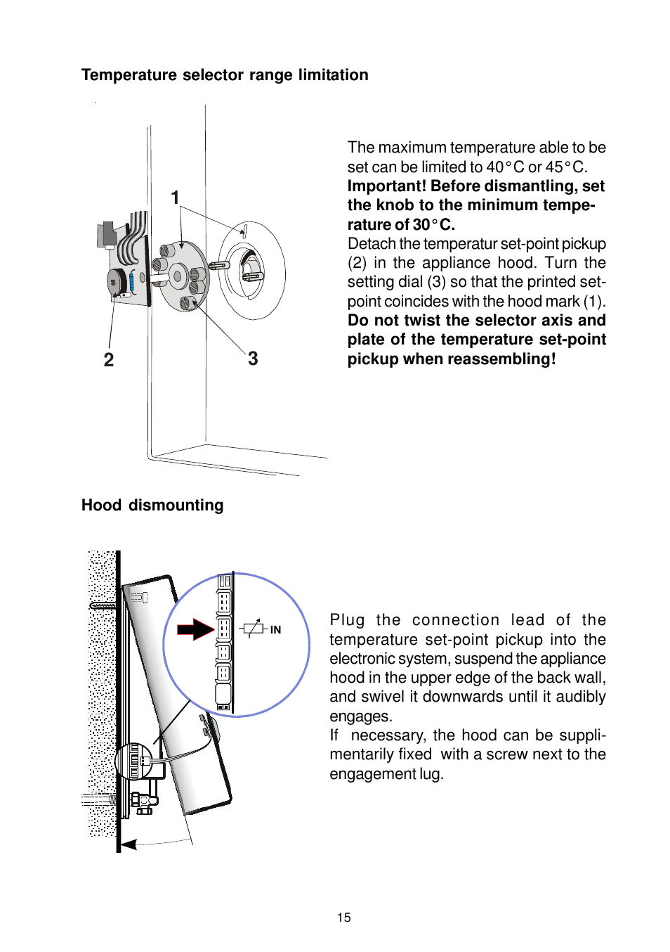 Electrolux ELECTRONIC BASIC IH 18 User Manual | Page 15 / 20