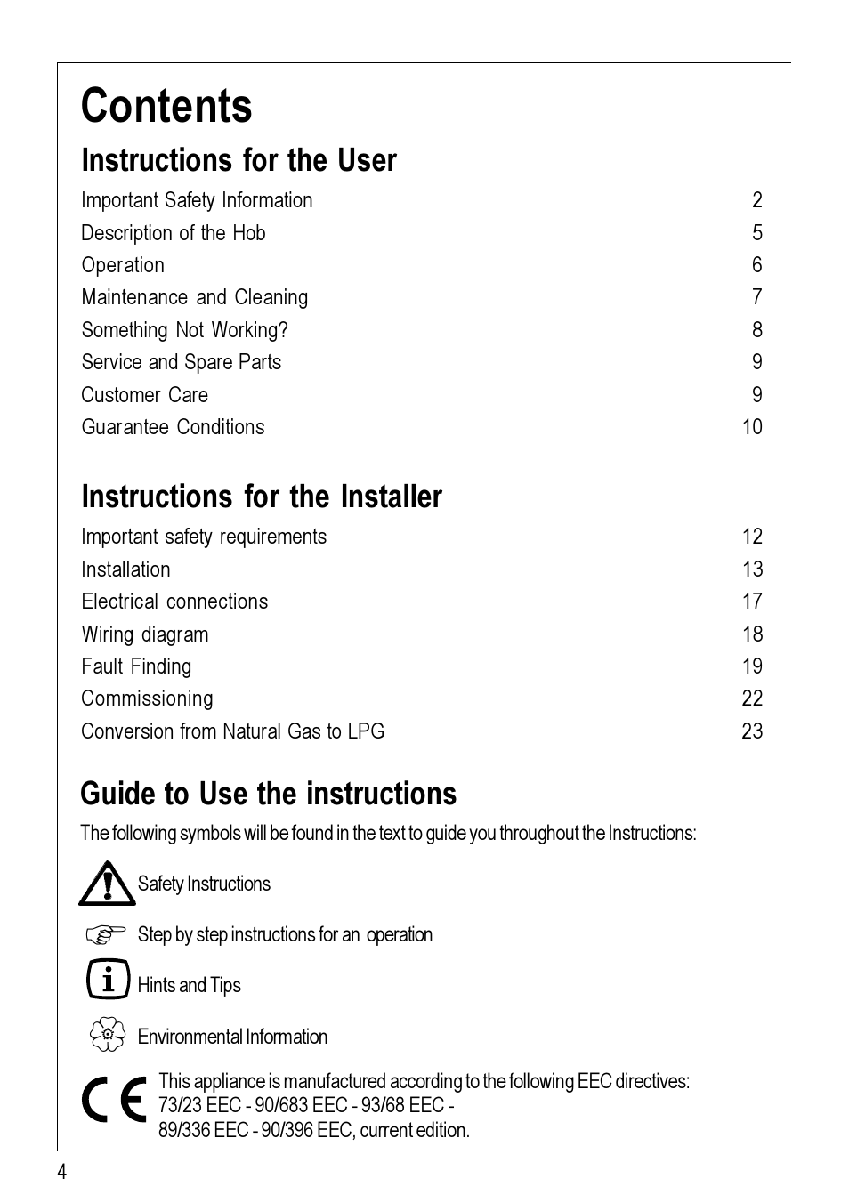 Electrolux 95752 G User Manual | Page 4 / 24