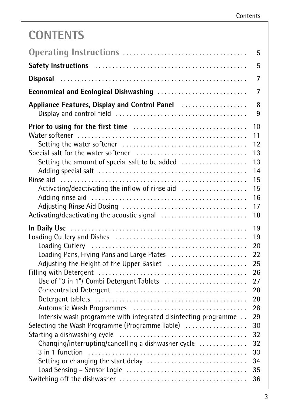 Electrolux 86070 VI User Manual | Page 3 / 52