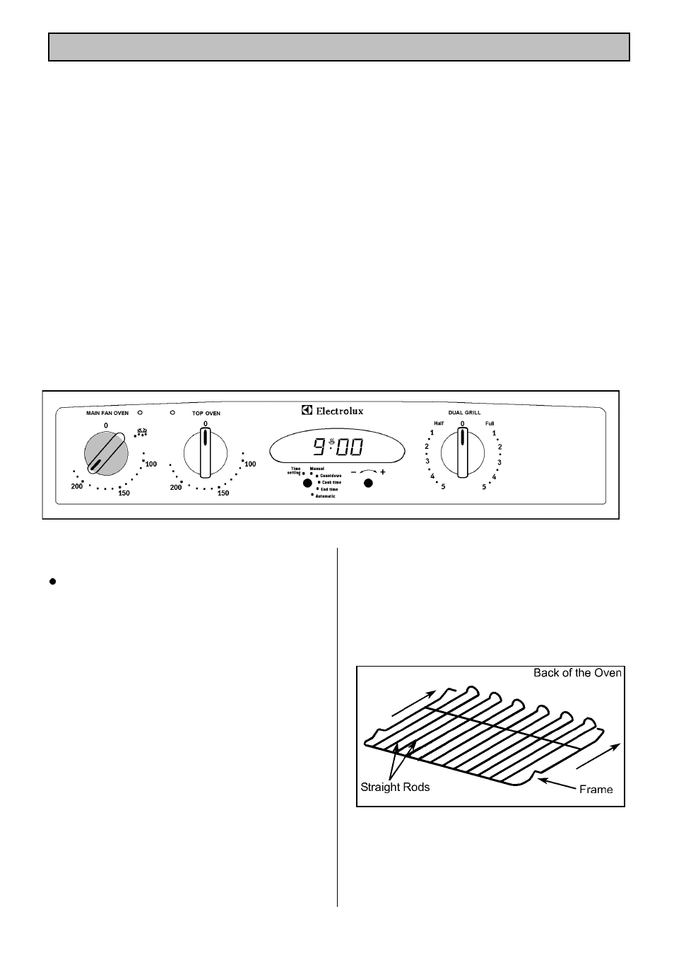 The main fan oven | Electrolux 985 User Manual | Page 21 / 36