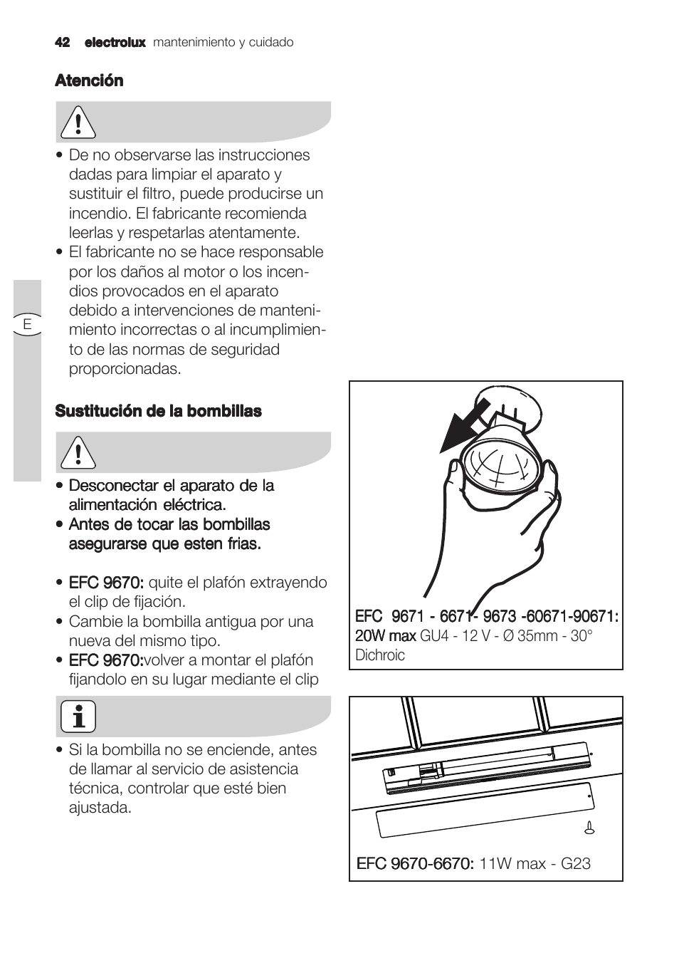 Electrolux U31180 EFC 9670-6670 User Manual | Page 42 / 80