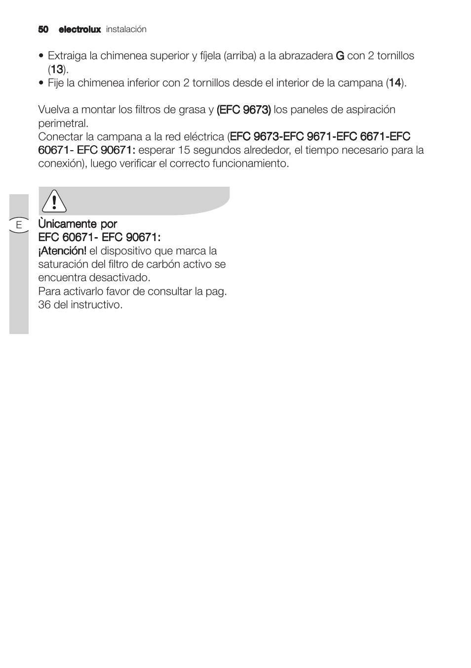 Electrolux U31180 EFC 9670-6670 User Manual | Page 50 / 80