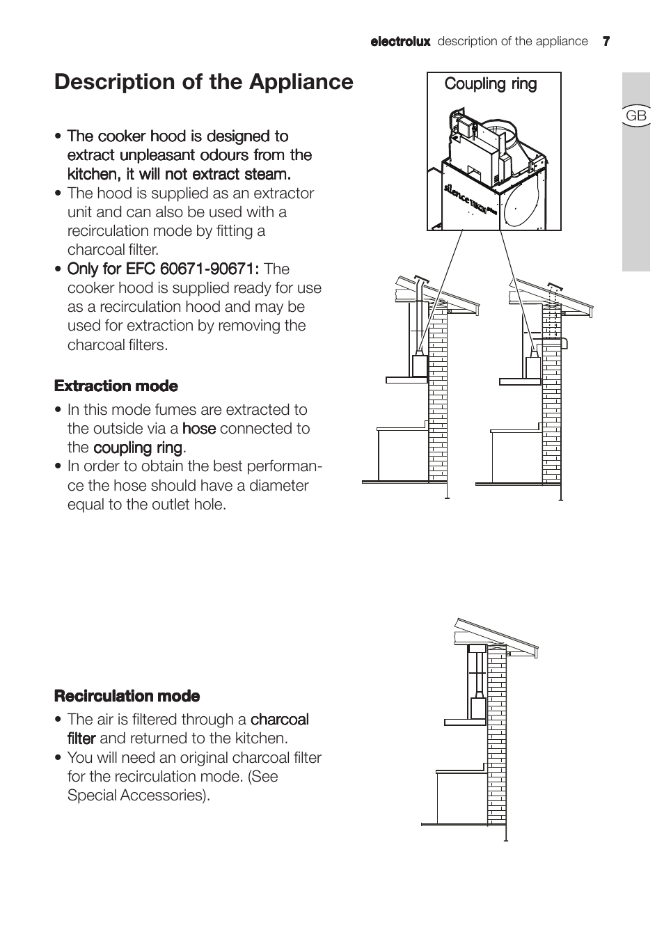 Description of the appliance | Electrolux U31180 EFC 9670-6670 User Manual | Page 7 / 80