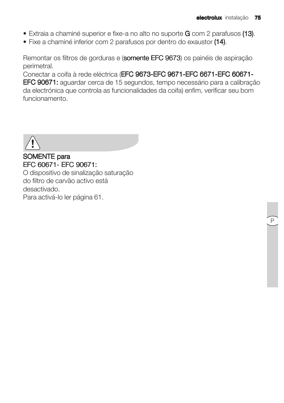 Electrolux U31180 EFC 9670-6670 User Manual | Page 75 / 80
