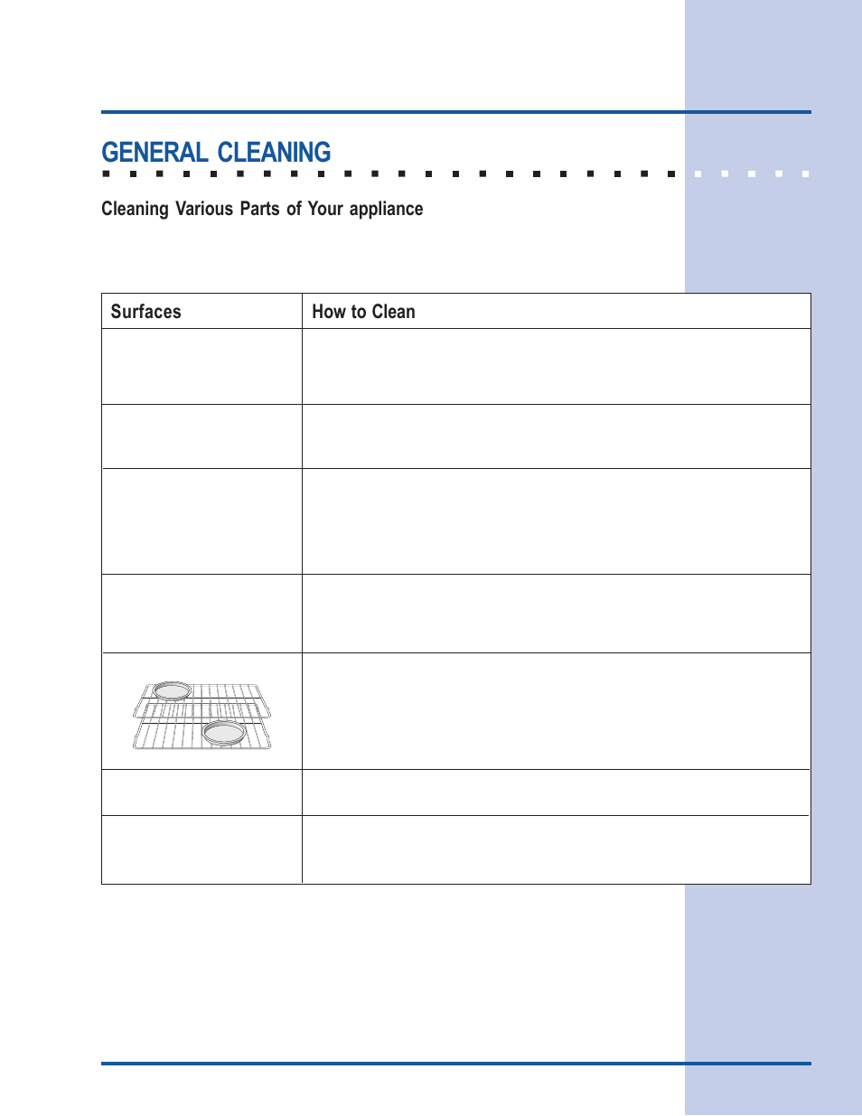 Care & cleaning, General cleaning | Electrolux 318 205 122 User Manual | Page 37 / 44