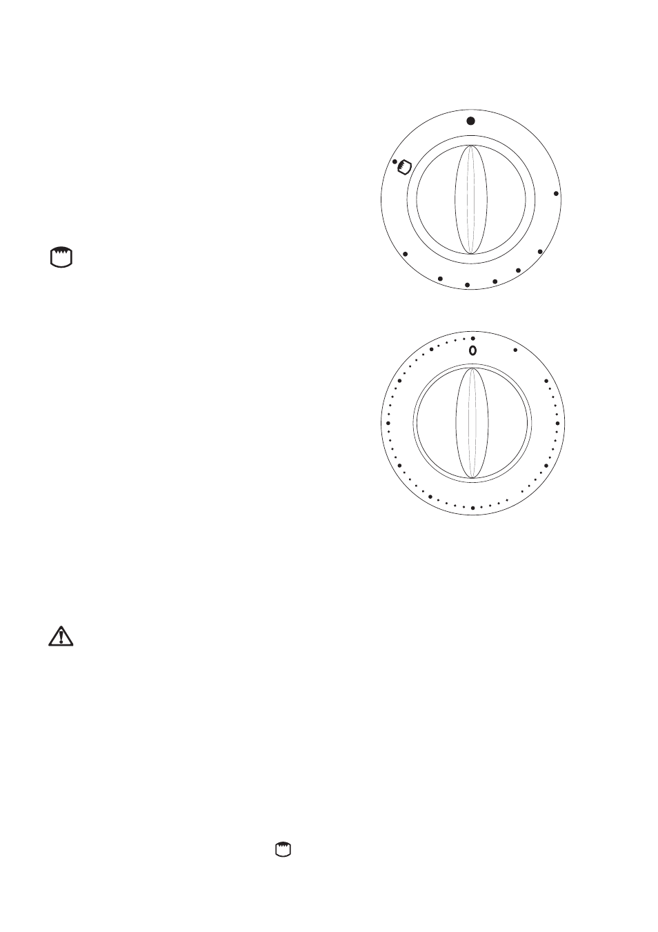 Gas oven and electric grill, Before the first use of the cooker, Oven function control knob | Minute minder | Electrolux CSIG 503 W User Manual | Page 7 / 27