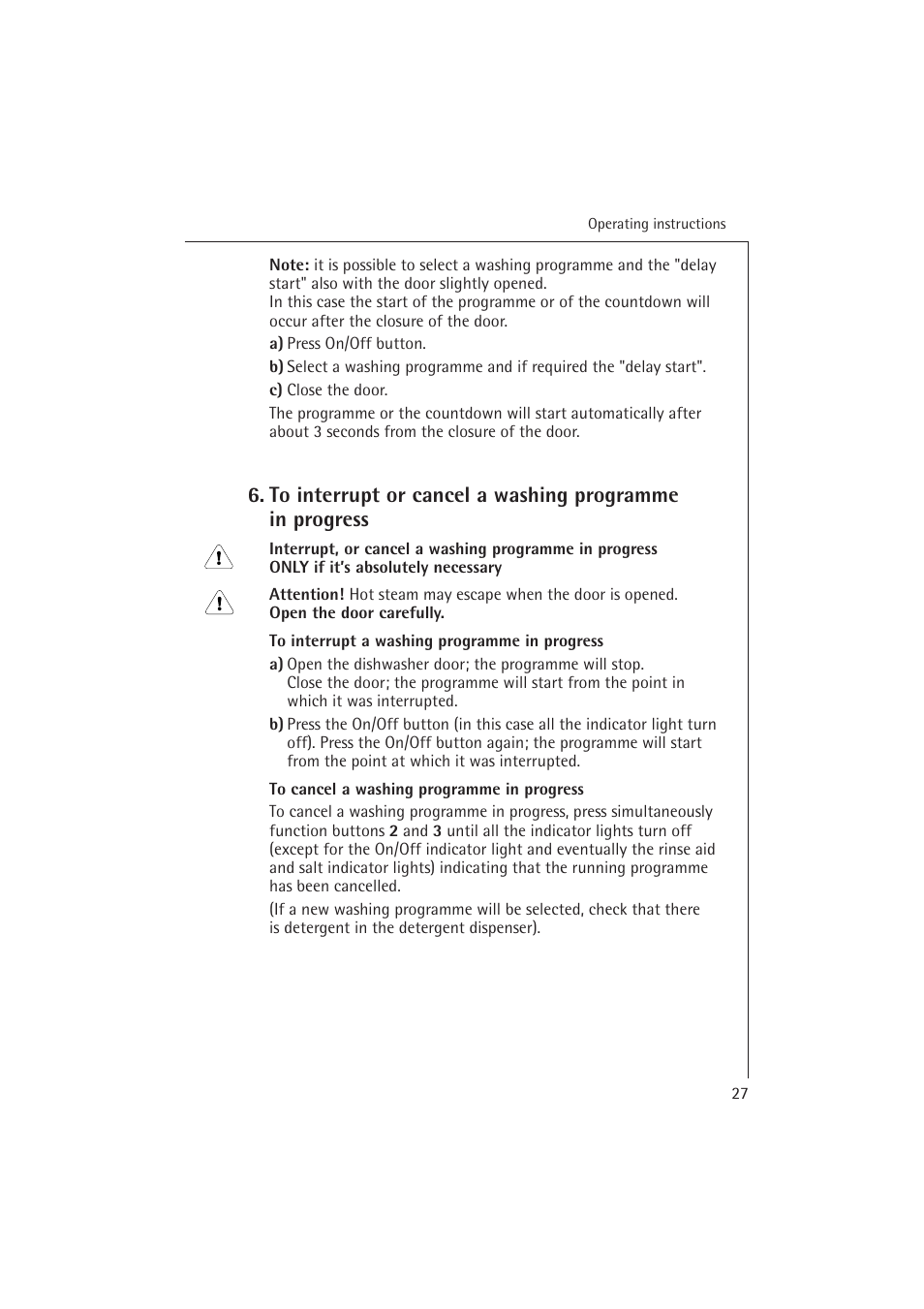 Electrolux 54850 S User Manual | Page 27 / 48