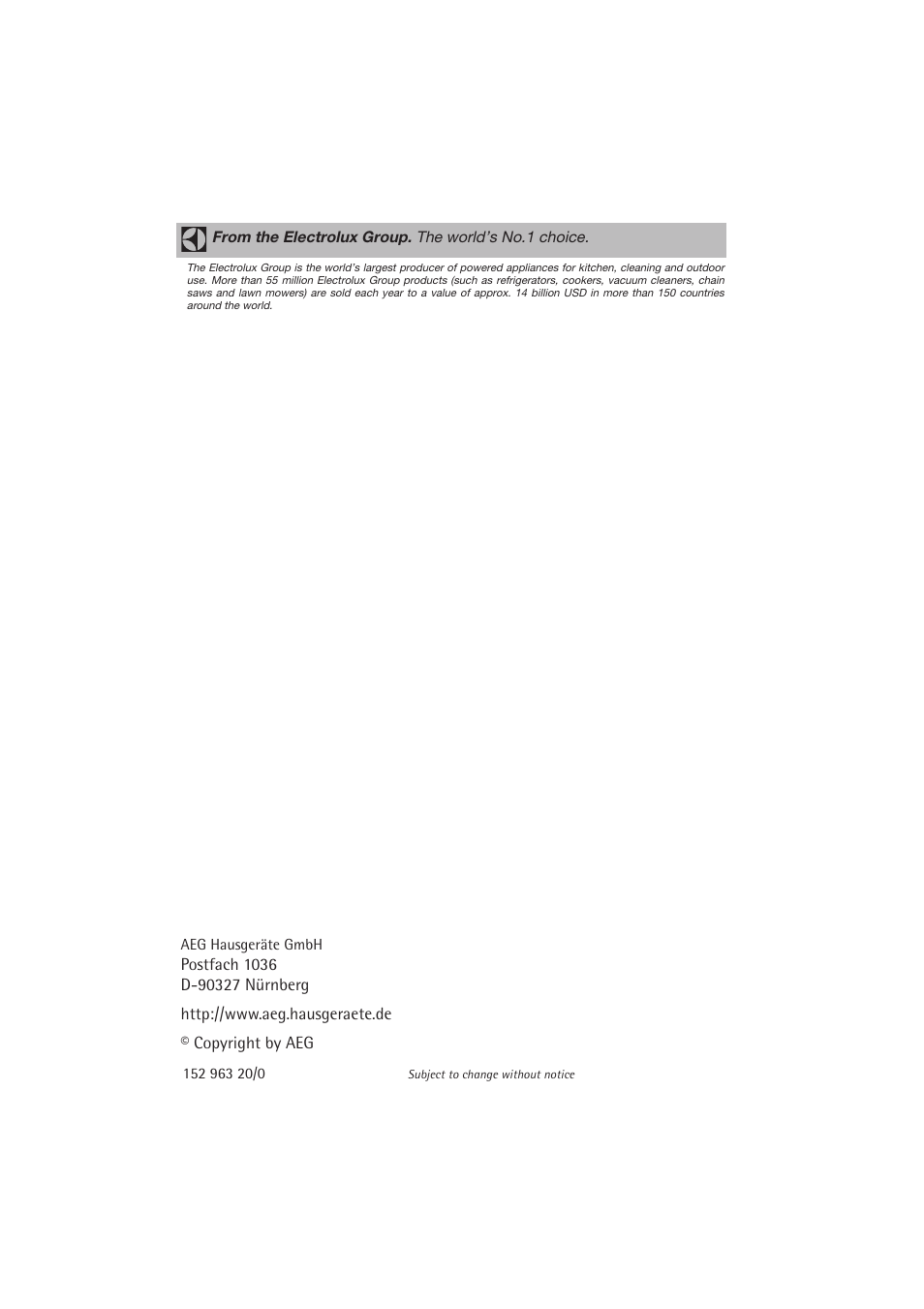 Electrolux 54850 S User Manual | Page 48 / 48